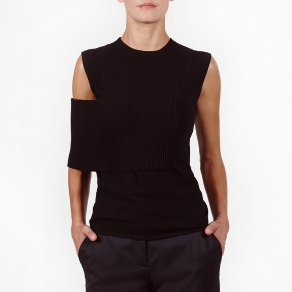 J.W. Anderson Tops - J.W. Anderson Black Banded Sleeveless Knit Tank M
